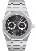 Audemars Piguet Royal Oak Day-Date, cadran noir Bracelet en acier inoxydable sur Montre Réplique