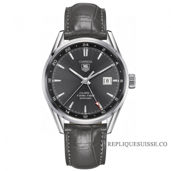 TAG Heuer Carrera Calibre 7 Twin-Time Automatique 41 mm WAR2012.FC6326 Montre Réplique