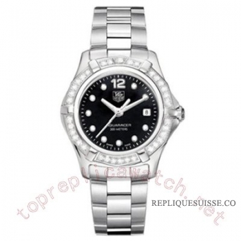 TAG Heuer Dames 39mm Aquaracer Quartz WAF111D.BA0810 Montre Réplique