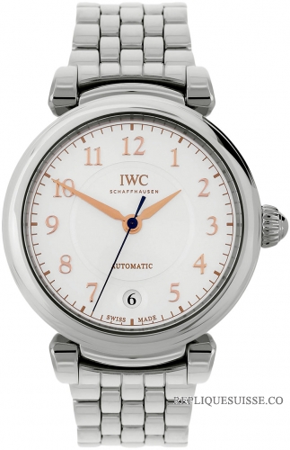 Copie Montre IWC Da Vinci Argent Cadran Automatique Mens Acier IW458307