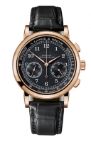 Copie Montre A. Lange & Sohne 1815 Chronographe Or Rose/Noir/Pulsometre 414.031