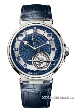 Copie Montre Breguet Marine equation De Temps Perpetual Tourbillon 43.9mm Mens 5887PT/Y2/9WV