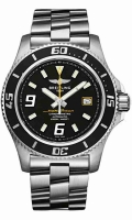 Breitling Superocean 42 Inoxydable acier Diver Pro II noir Montre Réplique