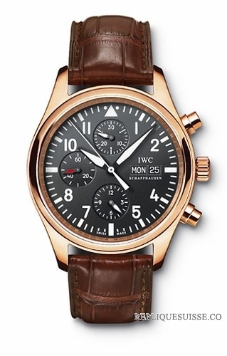 IWC Montre d\'Aviateur Classique Chronographe Automatique or rose IW371713