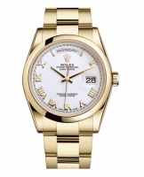 Rolex Day Date Or jaune blanc cadran 118208 WRO