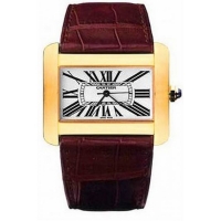 Cartier Tank Divan Yellow Or unisexe W6300556 Montre Réplique