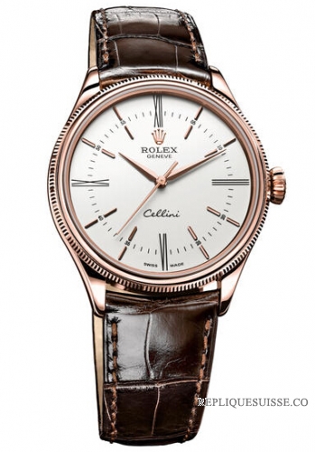 Rolex Cellini Time Everose Or 50505 wbr Montre Réplique