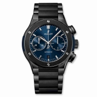 Copie Montre Hublot Classic Fusion Chronograph Ceramic Blue Bracelet 45mm 520.CM.7170.CM