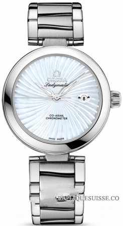 Omega De Ville Ladymatic Blanc MOP Dial Dames 425.30.34.20 Montre Réplique