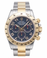 Réplique Rolex Daytona en acier et cadran bleu d'or 116523 BLA