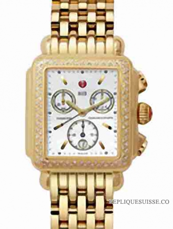 Michele Deco Diamant Or MWW06A000094 Montre Réplique