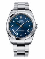 Réplique Rolex Air-King Domed Bezel bleu cadran 114200 BLRO Montre Repliq 114200 BLRO