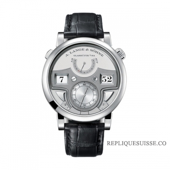 A. Lange & Sohne Zeitwerk Minute Repeater Platinum Homme 147.025 Montre Réplique