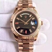 Réplique Rolex Day Date II President Pink or noir cadran 218235 BKDRP Mon 218235 BKDRP