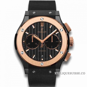 Copie Montre Chronographes Hublot Ceramic King Gold 45mm Classic Fusion 521.CO.1781.RX