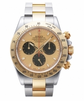 Réplique Rolex Daytona en acier et cadran en or Champagne Paul Newman 116523 PN