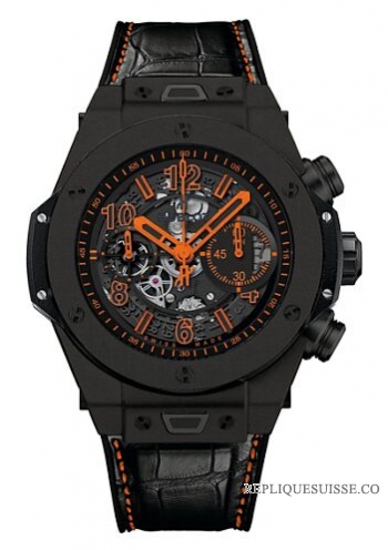 Hublot Big Bang Unico All Noir Orange Montre Réplique