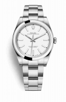 Copie Montre Rolex Oyster Perpetual 39 Oystersteel Cadran Blanc m114300-0004