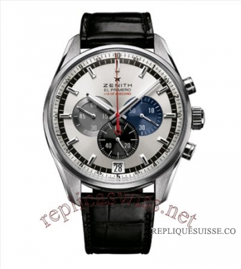 Zenith El Primero Foudroyante Chronographe Silver 03.2040.4052/69 Montre Réplique