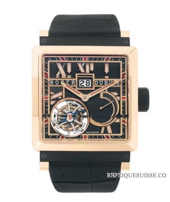 Roger Dubuis King Square Tourbillon Power Reserve Grand Date KS4 Montre Réplique