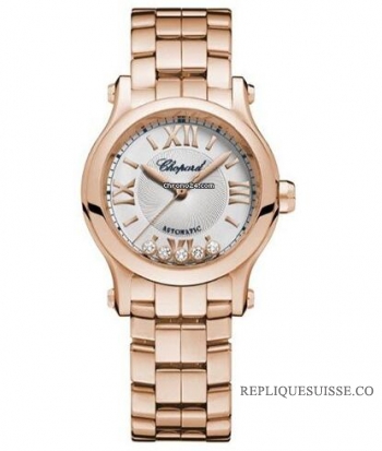 Chopard Happy Sport Round 3MM Boitier en or rose 274893-5013