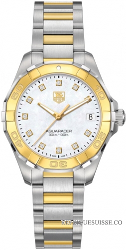 TAG Heuer Aquaracer 300M Femme inoxydable&32MM or jaune WAY1351.BD0917