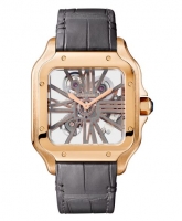 Cartier Santos de Cartier squelette en or rose WHSA0018