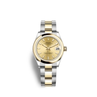 Rolex Datejust 31 Oystersteel or jaune 18 ct M278243-0013 Cadran couleur champagne