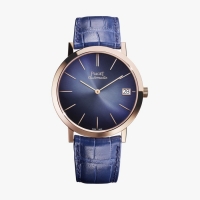 Piaget Altiplano Cadran Bleu Automatique Hommes Or Rose 18K G0A42051 Montres Copie