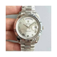 Réplique Rolex Day Date II President Blanc or Blanc cadran 218239 WRP Mon 218239 WRP