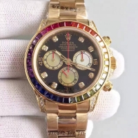 Réplique Cadran Rolex Daytona Black Rainbow 116598 RBOW