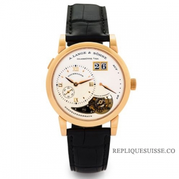 A. Lange & Sohne Lange 1 Tourbillon Cadran argente 704.032 Montre Réplique