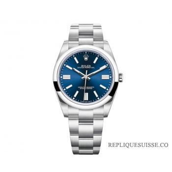 Rolex Oyster Perpetual 41 Bracelet Oyster a cadran bleu vif