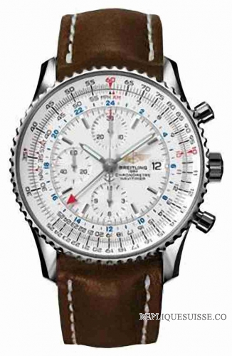 Breitling Navitimer World Blanc Analog Dial A2432212-G571B Montre Réplique