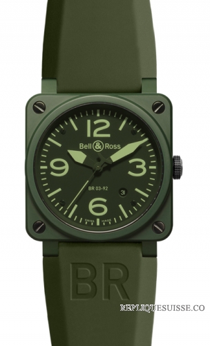 Bell & Ross BR 03-92 Military Ceramic Automatique 42mm des hommes Montre Réplique