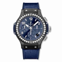 Copie Montre Hublot Big Bang Ceramic Blue Diamonds 41mm 341.CM.7170.LR.1204