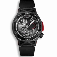 Copie Montre Hublot Techframe Ferrari Tourbillon Chronographe Carbone 45mm 408.QU.0123.RX