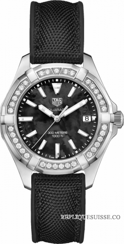 Copie Montre Tag Heuer Aquaracer Noir Nacre Cadran Dames WAY131P.FT6092