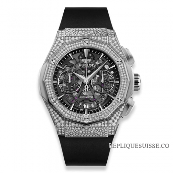 Réplique Hublot Classic Fusion Aerofusion Chronographe Orlinski Titanium Pave