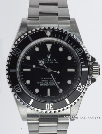 Réplique Rolex Submariner No Date Stainless acier noir Dial 14060M