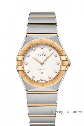 OMEGA Constellation Acier or jaune Diamants 131.20.28.60.52.002