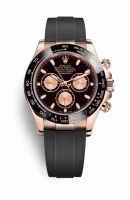 Copie Montre Rolex Cosmograph Daytona 18 ct Everose or 116515LN Noir rose Cadran m116515ln-0012