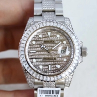 Réplique Cadran Rolex GMT Master II diamants en or blanc 116769 TBR