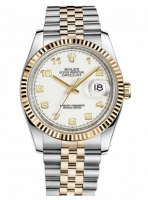 Réplique Rolex Datejust 36mm acier et Jaune or blanc Dial 116233 WAJ