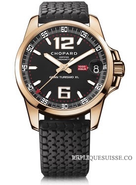 Chopard Mille Miglia Gran Turismo XL noir Dial 18k Or rose 161264-5001