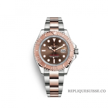 Rolex Yacht-Master 40 Oystersteel or Everose 18 ct cadran chocolat M126621-0001