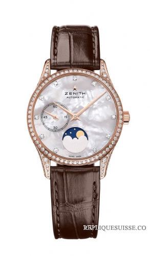 Zenith ELITE Dames Phase de lune 33mm 22.2312.692 / 81.C713 Montres Copie