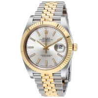 Réplique Rolex Datejust 41 126333 acier de Dial de Plata et Jubileo de Or jaune de 18K