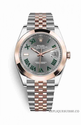 Copie Montre Rolex Datejust 41 Everose Roles ou Oystersteel 18 ct Everose or 126301 Slate Cadran m126301-0016