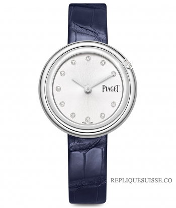 Piaget Possession Diamant Argent Cadran Dames Bleu En Cuir G0A43090 Montres Copie